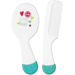 Happy Baby COMB &amp; BRUSH SET (бело-голубой) COMB &amp;amp; BRUSH SET (бело-голубой)