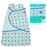 Happybabydays спальный конверт, angel enveloper® swaddle, "ракета" 48-58 см. 0-3, nb, голубой