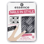 Дизайн ногтей essence Накладные ногти Nails In Style 04 (Цвет 04 Clear For You? variant_hex_name 96959C)