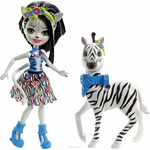 Enchantimals Игровой набор с куклой Zelena Zebra & Hoofette FKY72_FKY75