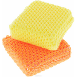 Губка для посуды Ohe "Acrylic Sponge", с сеточкой, 8 х 8 х 2,5 см, 2 шт