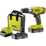 Дрель-шуруповерт ryobi r18ddp2-220s