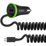 Автомобильное зарядное устройство Belkin F8M890bt04 кабель microUSB (черный) F8M890bt04 кабель microUSB (черный)