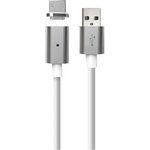 Дата-кабель Smarterra QuickJack 2.0 для устройств c разъемом microUSB магнитный White