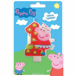 Peppa Pig Свеча для торта Цифра 1 29733