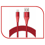 Аксессуар Anker PowerLine+ II USB-Lightning 1.8m Red A8453H91