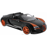 Rastar Радиоуправляемая модель Bugatti Veyron 16.4 Grand Sport Vitesse цвет черный оранжевый 70400 70400_черный,оранжевый