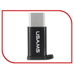 Аксессуар USAMS US-SJ153 Micro USB - USBType-C Adapter Black