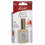 Kiss Основа и фиксатор лака "Base & Topcoat", 2в1, 15 мл