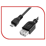 Аксессуар Greenconnect OTG MicroUSB 0.1m Black GCR-MB1AF-BB2S-0.1m