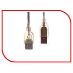 Аксессуар Greenconnect USB 2.0 AM - AF 0.2m Transparent GCR-UEC2M-BB2S-0.2m