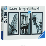 Ravensburger Воспоминания о Нью-Йорке. Пазл, 3 х 500 элементов 16293