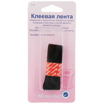 Лента клеевая "Hemline", для мелкого ремонта, цвет: черный, 3 м