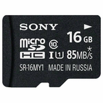 Карта памяти SDHC Micro Sony 16GB UHS-I с адаптером (SR-16MY1A/T)