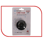 Хаб USB 5bites 4xUSB 2.0 HB24-206BK Black