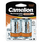 Батарейка аккумуляторная camelion d, 1.2в, 10000mah, ni-mh, bl-2, 6185