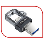 USB Flash Drive SanDisk Ultra Dual Drive m3.0 128GB Black SDDD3-128G-G46