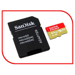 Карта памяти 64Gb - SanDisk Extreme Micro Secure Digital XC - Class 10 UHS-3 SDSQXA2-064G-GN6AA с переходником под SD (Оригинальная!