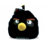 Декоративная подушка-антистресс Angry Birds "Черная птица", 25 см