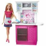 Barbie Кукла + Комплект мебели