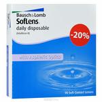 Bausch + Lomb контактные линзы Soflens Daily Disposable (90шт / 8.6 / -4.25)