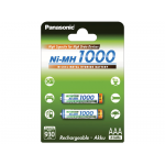 Аккумулятор AAA - Panasonic 1000 mAh Ni-MH (2 штуки) 2BPBK-4HGAE/2BE