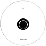 Крышка стеклянная низкая с черной ручкой 28см (B28CL) (1003690)