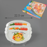 Тарелка семейный завтрак у тигра 22,5*19,4*2,2 см цв.уп. (1018893)