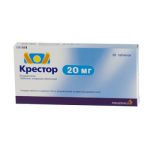 Крестор таблетки 20мг 28шт