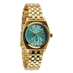 Часы Nixon Small TIME Teller Gold-Blue Beetlepoint