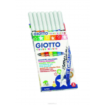 Фломастеры Giotto "Turbo Magic", с поглотителем цвета, 8 цветов