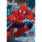 Цветная бумага "Spider-Man", 16 цветов