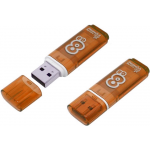 USB Flash Drive 8Gb - SmartBuy Glossy Orange SB8GBGS-Or