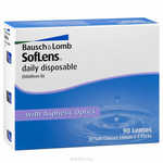 Bausch + Lomb контактные линзы Soflens Daily Disposable (90шт / +2.00)