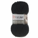 Пряжа для вязания YarnArt "Merino de Lux", цвет: черный (585), 280 м, 100 г, 5 шт