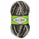 Пряжа для вязания Alize "Wool Funny", цвет: коричневый, молочный (1009), 170 м, 100 г, 5 шт