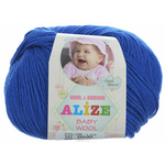 Пряжа для вязания Alize "Baby Wool", цвет: синий (141), 175 м, 50 г, 10 шт