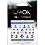 nailLOOK Наклейка для ногтей Nail stickers синие, золотые