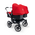 BUGABOO Коляска для двойни  2 в 1 Donkey + Twin BLACK/PETROL BLUE серебро шасси Donkey + Twin