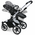 BUGABOO Коляска 2 в 1 Buffalo + основание BLACK/черное шасси без сменного комплекта