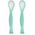 Ложки Happy Baby обучающие гибкие для нежных десен Baby Spoon Mint 15003 (2 шт. в уп.) 4 мес+ 15003 MINT