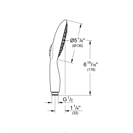 Ручной душ GROHE "Power&Soul 130" (27672000)