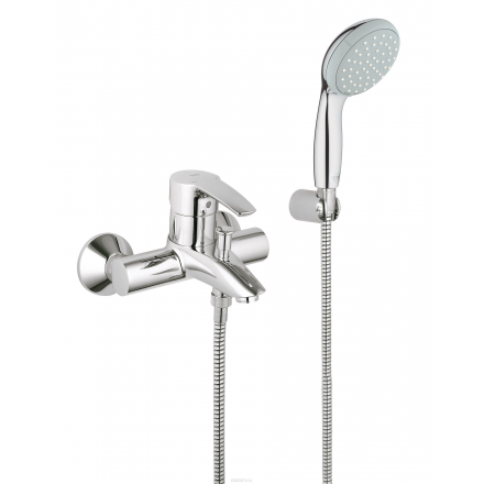 Смеситель для ванны GROHE "Eurostyle" с душевым гарнитуром (33592001)