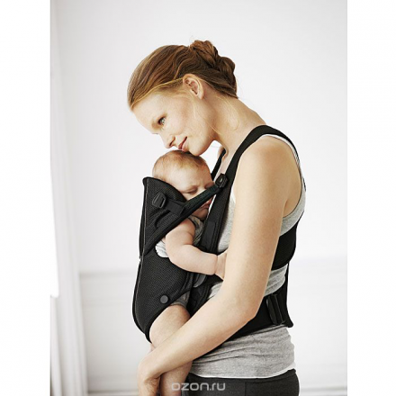 Рюкзак-кенгуру BabyBjorn "Miracle airy mesh", цвет: черный