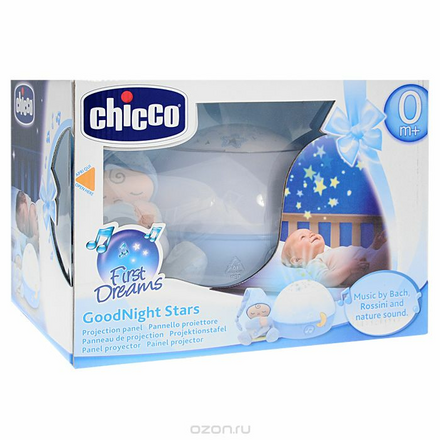 Ночник-проектор Chicco (Чико) "Первые грезы", цвет: голубой