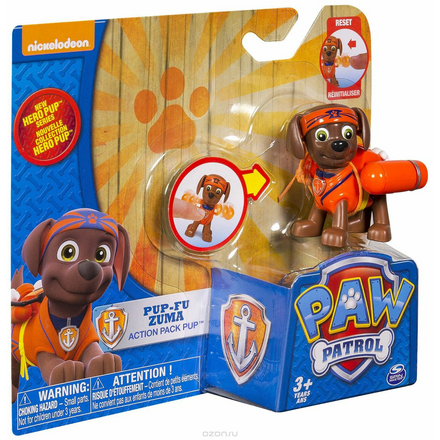 Paw Patrol Фигурка Zuma с рюкзаком-трансформером