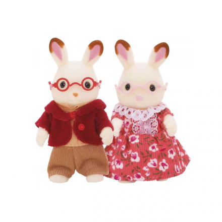 Фигурки животных Sylvanian Families Бабушка и дедушка Шоколадные Кролики