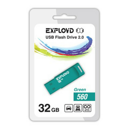 USB Flash Drive 32Gb - Exployd 560 EX-32GB-560-Green