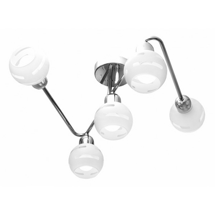 Потолочная люстра IDLamp 361/5A-Whitechrome