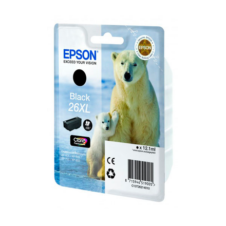 Картридж Epson T2621 Black Pigment C13T26214010